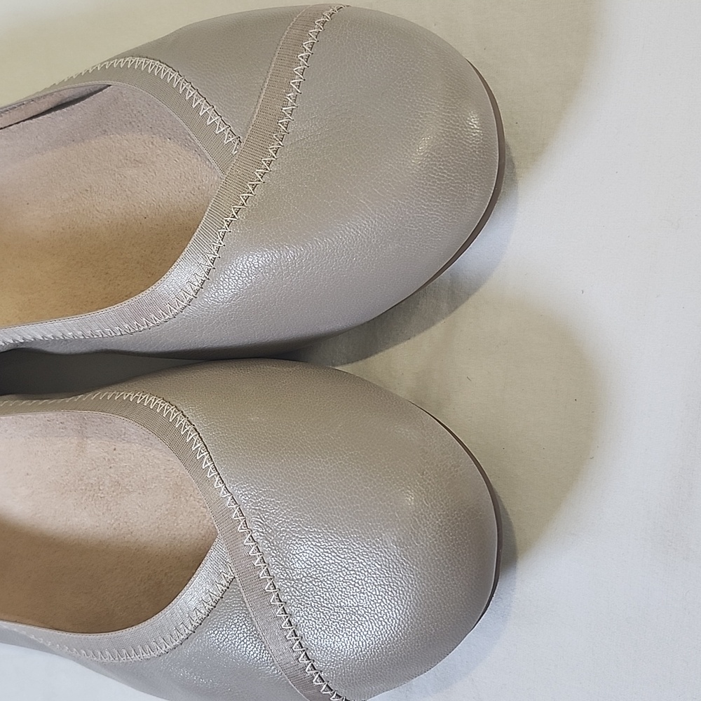Vionic Caroll Tan Women's Ballet Flats Size 11 Leather Comfort Arch Support - Picture 3 of 7